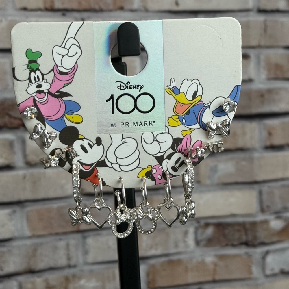 Disney 100 Silver Earring Set